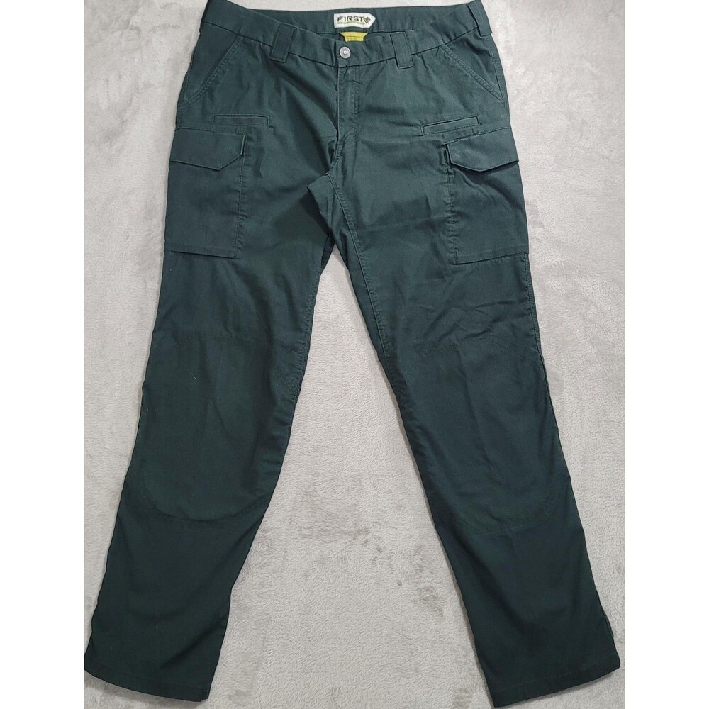 First Tactical Cargo Pants Womens 18 Tall Green Polyester Cotton Workwear